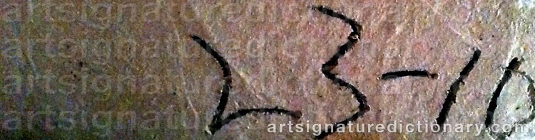 Authentic signature by Lennart SVÄRD on  artwork