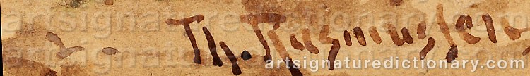 Signature by Thorvald RASMUSSEN