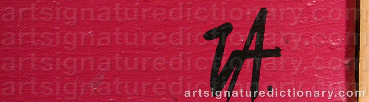 Signature by Valerio ADAMI