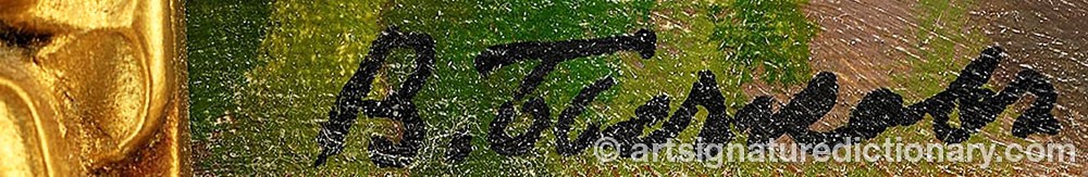 Authentic signature by Vyacheslav Pavlovich BYCHKOV on artwork