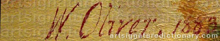 Signature by William OLIVER