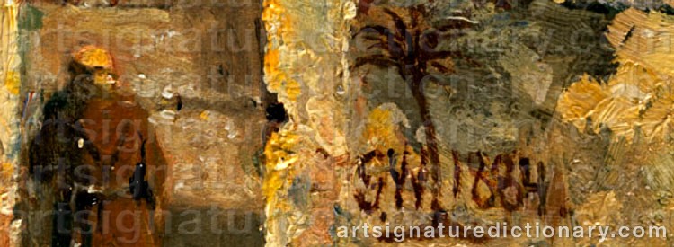 Signature by Gustaf Wilhelm PALM