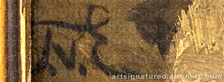 Authentic signature by Karl Paul Themistocles Von ECKENBRECHER on Painting/Watercolour artwork