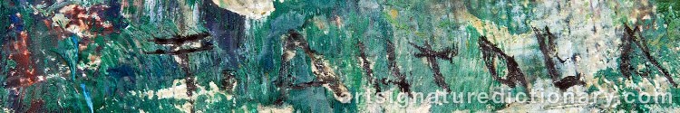Authentic signature by Taisto AHTOLA on Painting/Watercolour artwork
