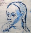 Close-up details showing Pablo PICASSO signature forgery characteristics