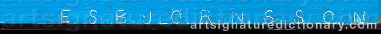 Signature by Torsten ESBJÖRNSSON
