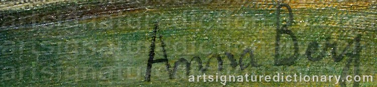 Signature by Anna BERG