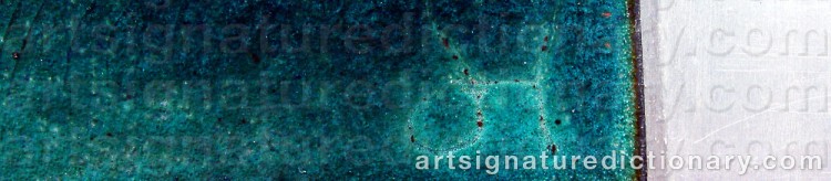 Authentic signature by Ole HAMMELEFF on  artwork