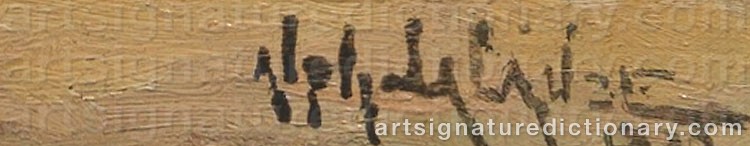 Signature by Alphonse LALAUZE