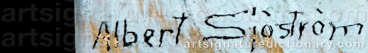 Signature by Albert SJÖSTRÖM
