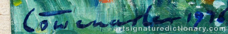 Authentic signature by Kjell LÖWENADLER on Painting/Watercolour artwork