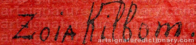 Signature by Krukowskaja ZOIA