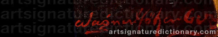 Authentic signature by Josef WAGNER-HÖHENBERG on artwork