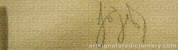 Signature by Louis Auguste Mathieu LEGRAND