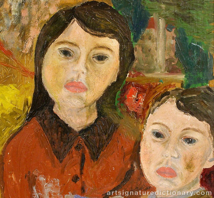 Close-up details showing Vera NILSSON signature forgery characteristics