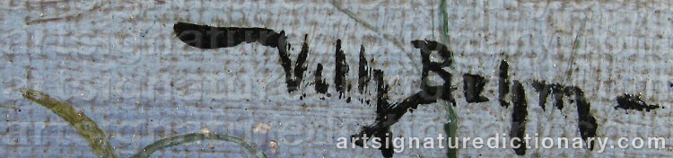 Signature by Wilhelm BEHM