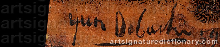 Authentic signature by Jun DOBASHI on  artwork