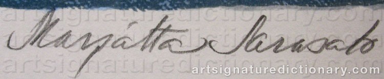 Signature by Marjatta SARASALO