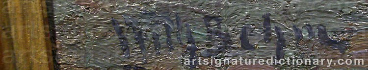 Signature by Wilhelm BEHM