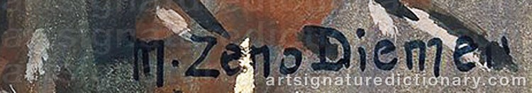 Signature by Michael Zeno DIEMER