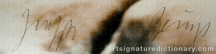 Signature by Joseph BEUYS