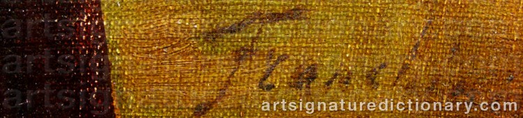 Authentic signature by Antonio FRANCHINI on  artwork