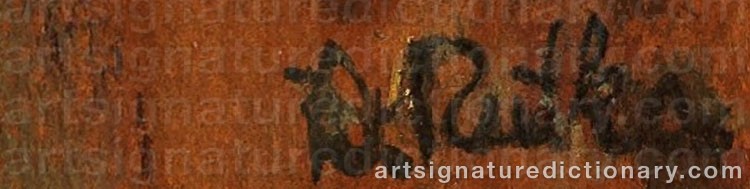Authentic signature by Dorothy RUTKA on  artwork