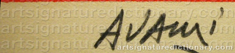 Signature by Valerio ADAMI