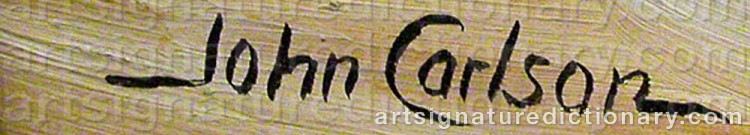 Signature by John CARLSON