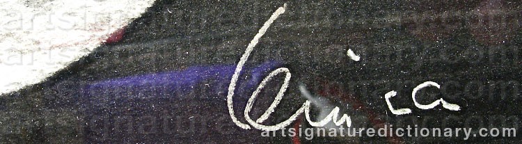 Signature by Alfred LENICA