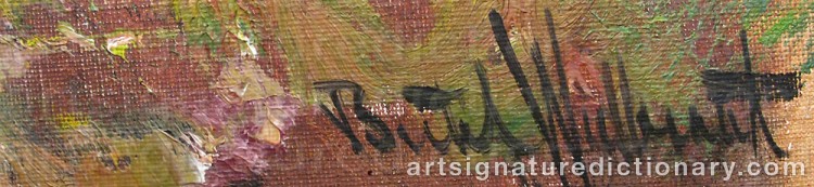 Signature by Bertil WIDBRANT