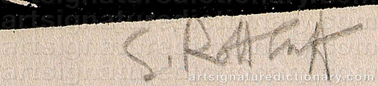 Authentic signature by Karl SCHMIDT-ROTTLUFF on artwork