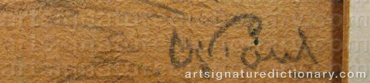 Signature by Oscar PAUL