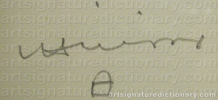 Signature by Eduardo CHILLIDA