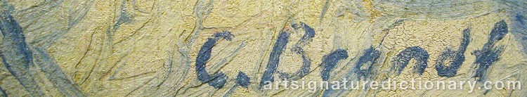 Forged signature of Carl BRANDT