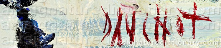 Authentic signature by Gabriel DAUCHOT on artwork