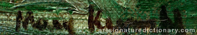 Authentic signature by Mary KESSEL on  artwork