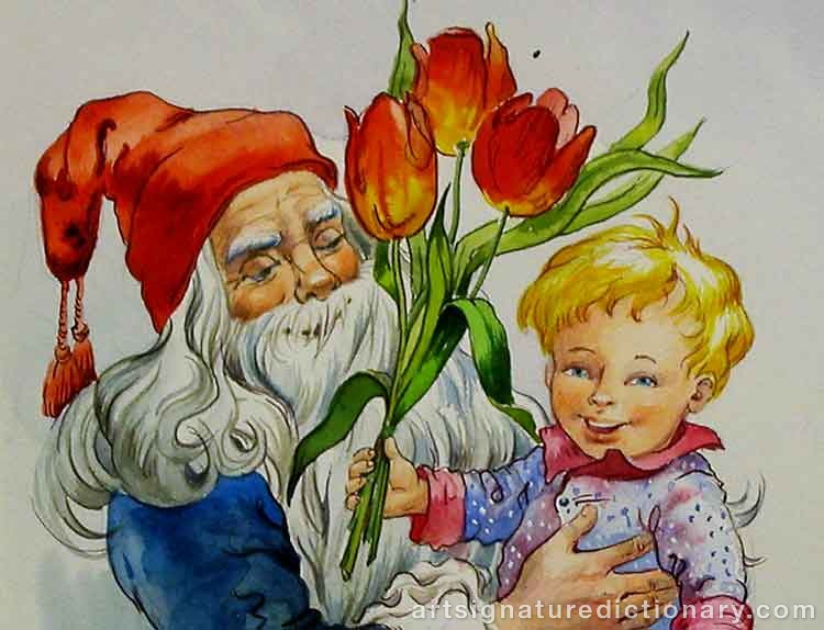 Close-up details showing Jenny NYSTRÖM signature forgery characteristics