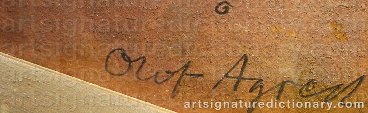 Signature by Olof ‘Olle’ ÅGREN