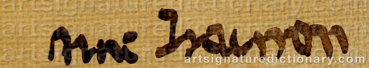 Authentic signature by Arne ISACSSON on Painting/Watercolour artwork