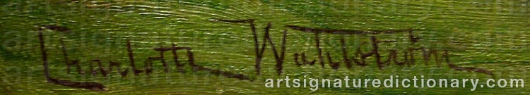 Signature by Charlotte WAHLSTRÖM
