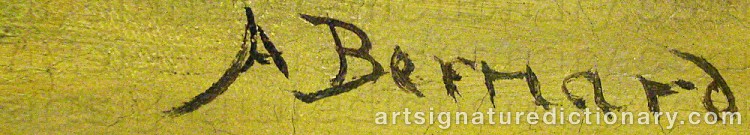 Signature by Auguste Henri BERNARD