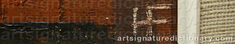 Authentic signature by Hans FRITZDORF on  artwork