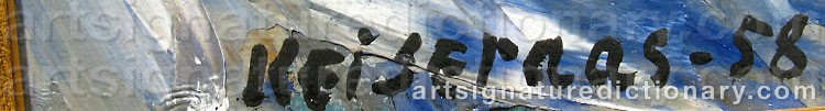 Authentic signature by Karsten Oliver KEISERAAS on artwork