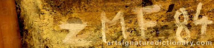 Authentic signature by Zoltán Mária FLÓRA on Painting/Watercolour artwork