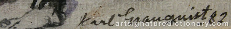 Signature by Karl GRANQUIST