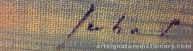 Authentic signature by Juha PYKÄLÄINEN on Painting/Watercolour artwork