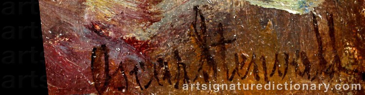Signature by Oscar STENVALL