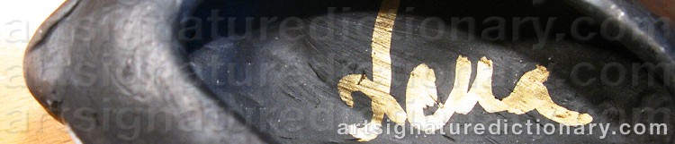 Authentic signature by Lena ANDERSSON on  artwork