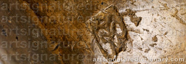 Authentic signature by Ewald MATARÉ on artwork